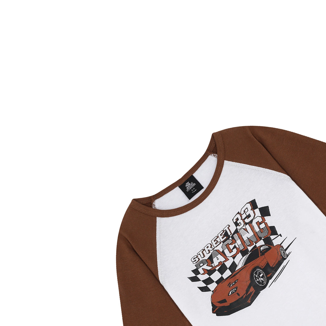 STREET RACING BROWN CO-ORD SET