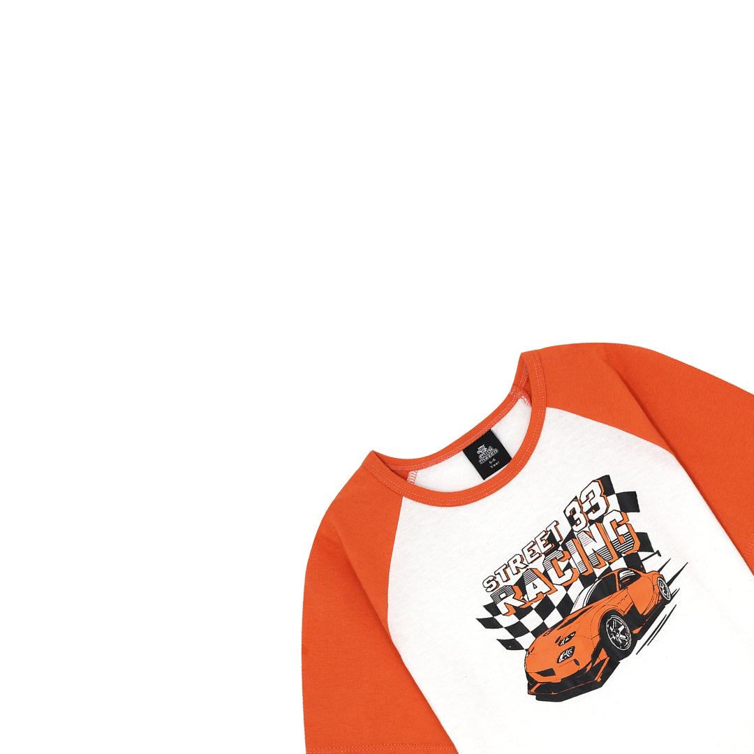 STREET RACING ORANGE CO-ORD SET