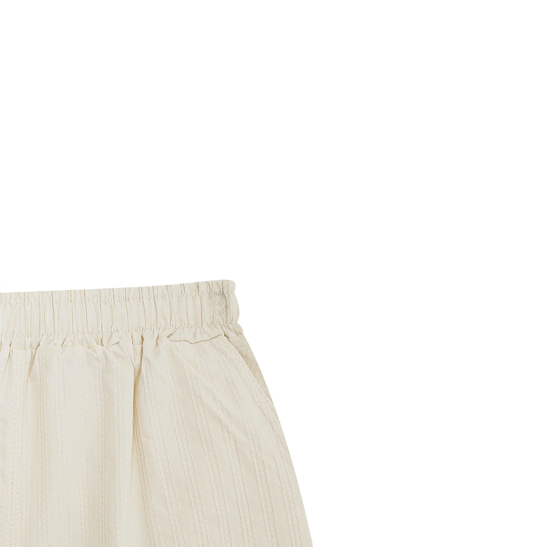 TEXTURED OFF WHITE SHIRT CO-ORD SET-3 PIECE