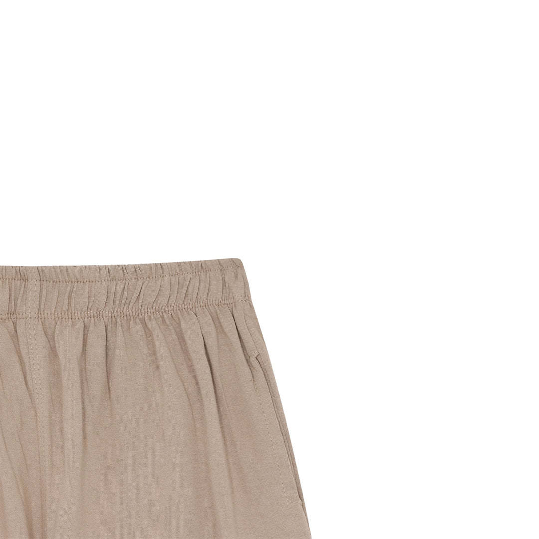 WHITE AND BEIGE PANEL SUMMER CO-ORD SET