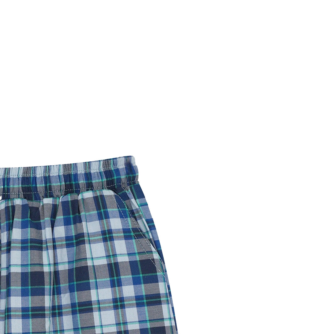 WHITE AND BLUE CHECK CO-ORD SET