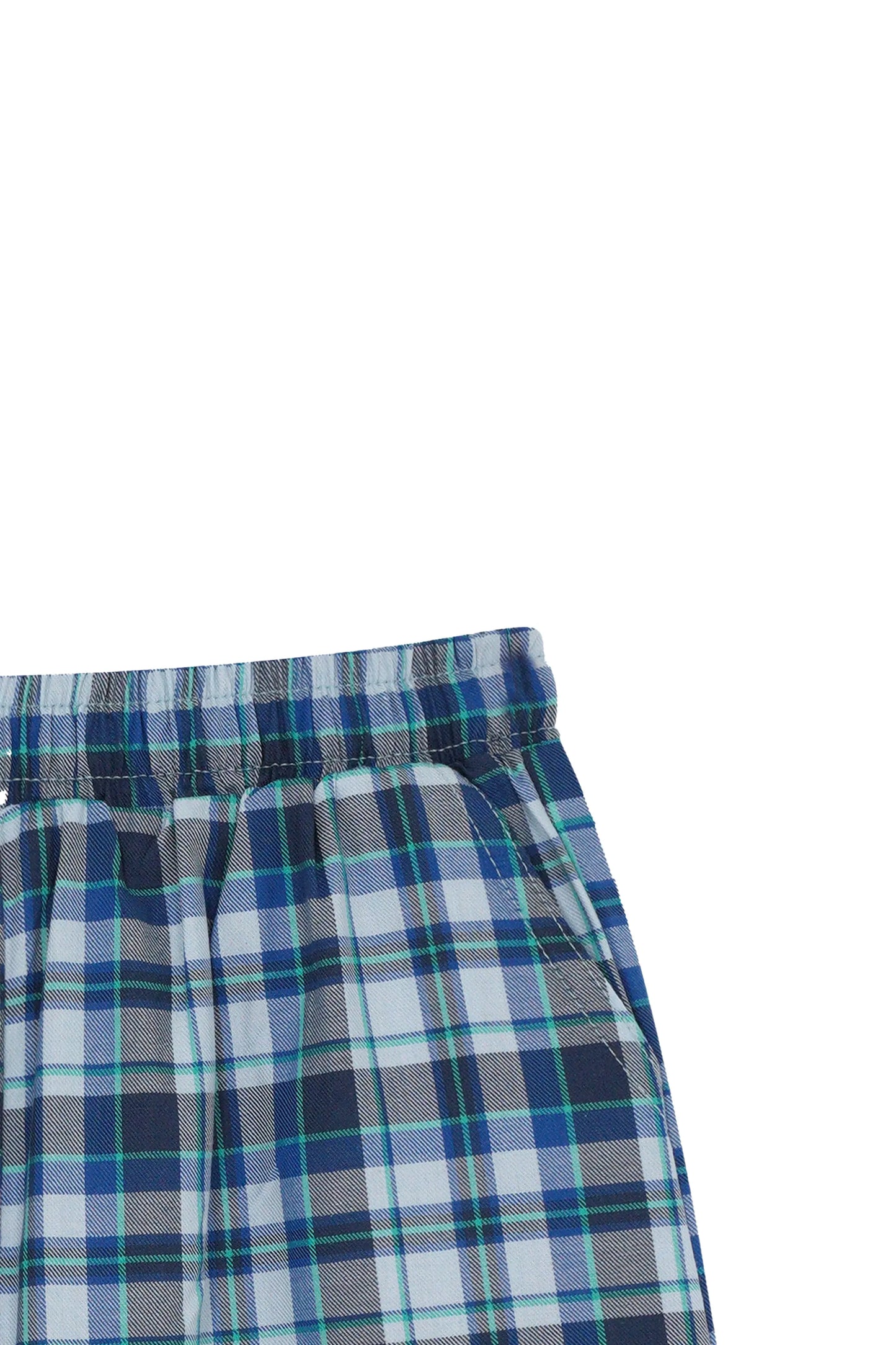 WHITE AND BLUE CHECK CO-ORD SET