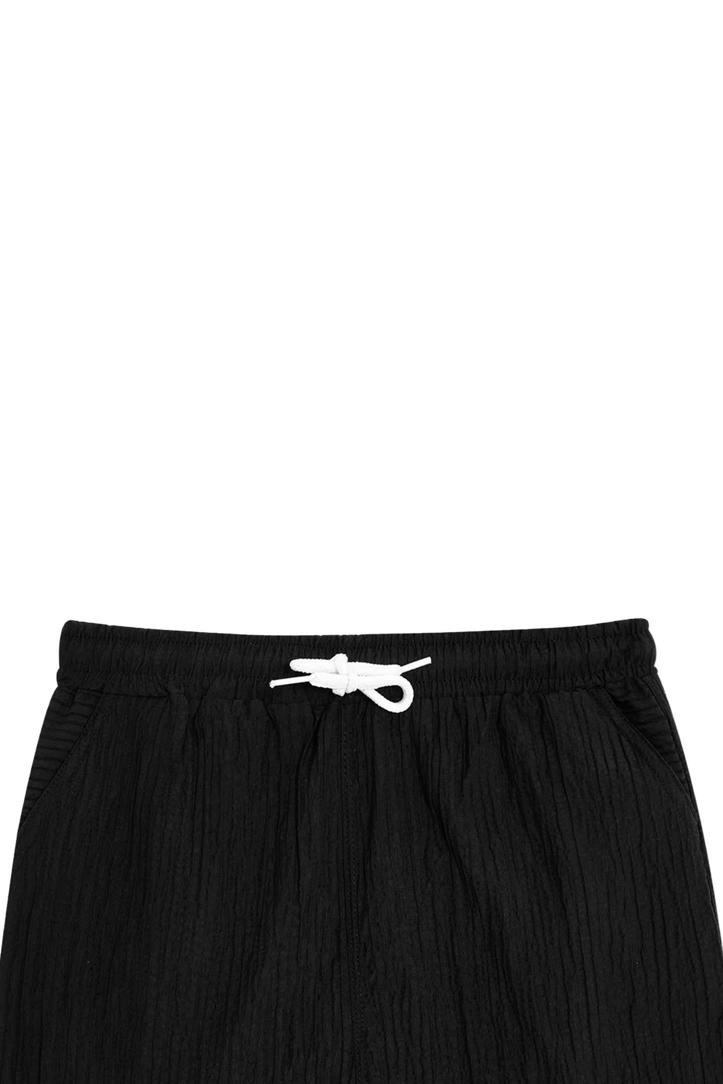 TEXTURED BLACK SHIRT CO-ORD SET-3 PIECE