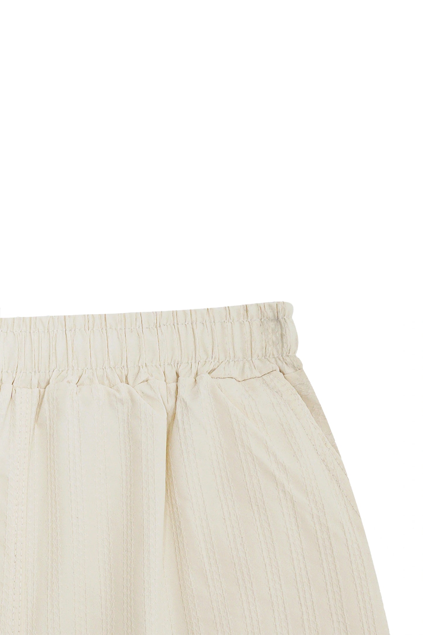 TEXTURED OFF WHITE SHIRT CO-ORD SET-3 PIECE