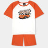 Raglan half Sleeve set with racing car print