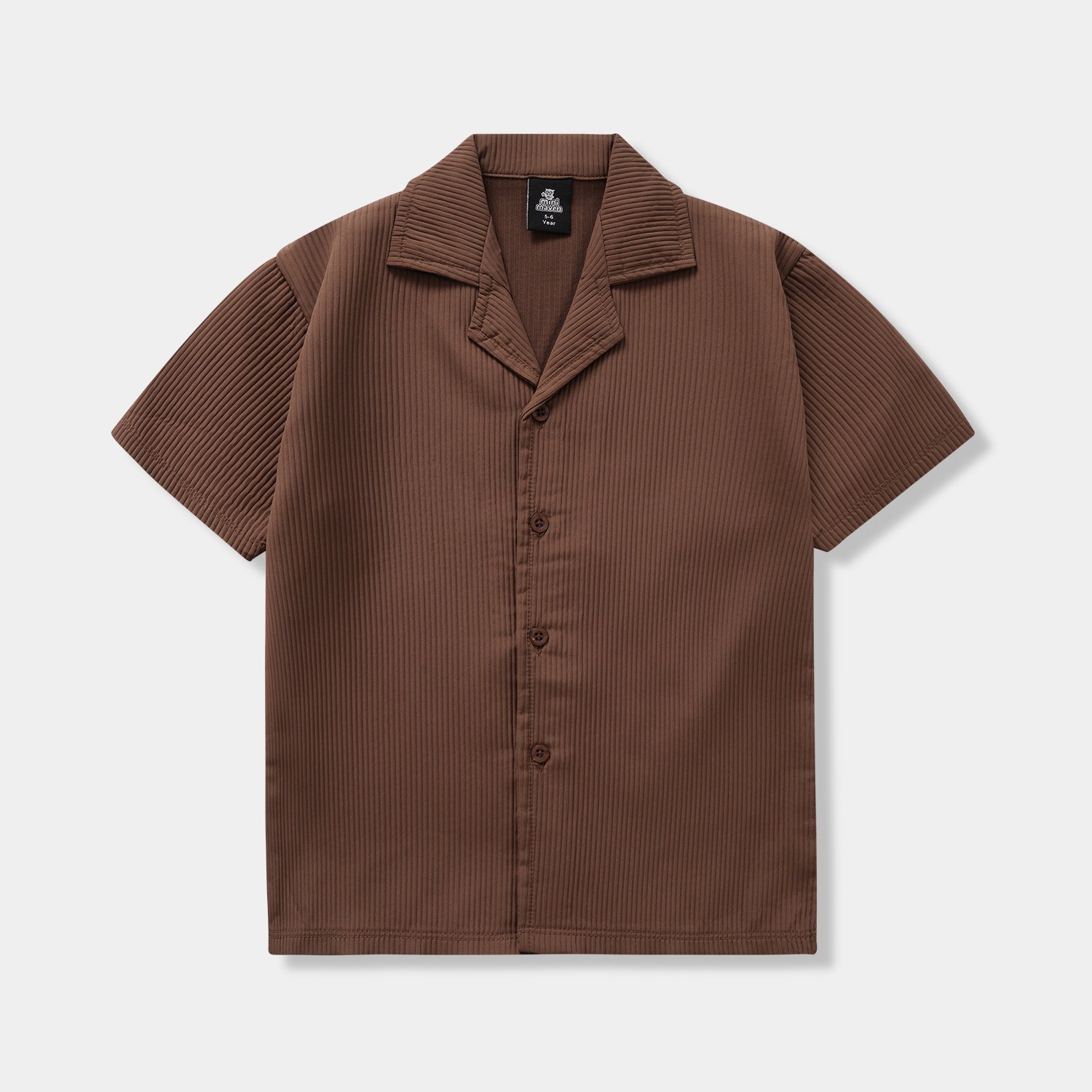 Kids cuban color shirt ( embose fabric) with terry black trouser