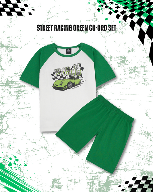 STREET RACING GREEN CO-ORD SET