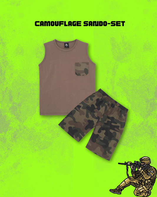 CAMOUFLAGE SANDO-SET