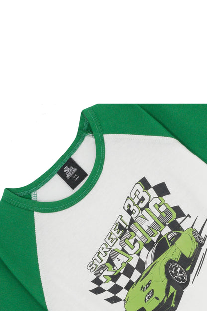 STREET RACING GREEN CO-ORD SET