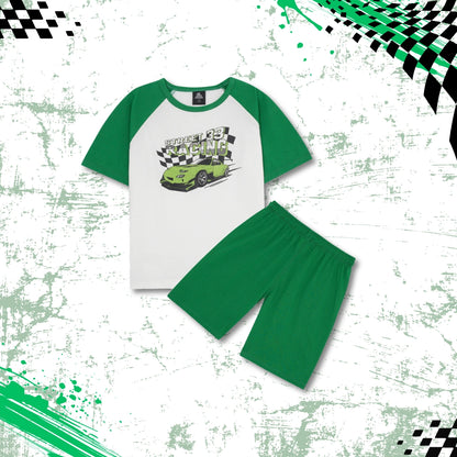 STREET RACING GREEN CO-ORD SET