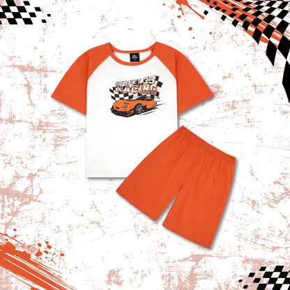 STREET RACING ORANGE CO-ORD SET
