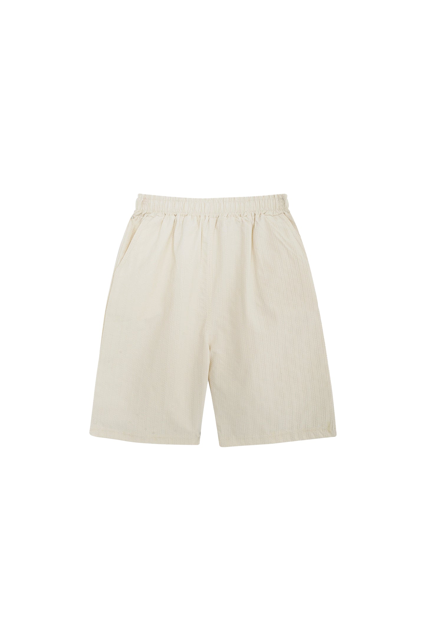 TEXTURED OFF WHITE SHIRT CO-ORD SET-3 PIECE
