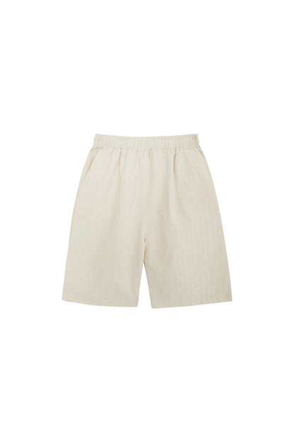 TEXTURED OFF WHITE SHIRT CO-ORD SET-3 PIECE